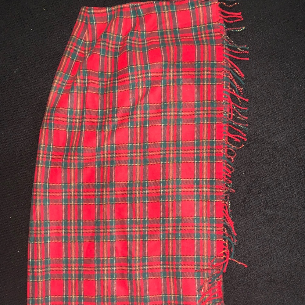 David Brooks Plaid pencil skirt